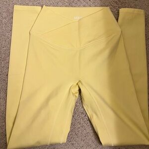 Saski V Waist Daisy Leggings Yellow sz XS